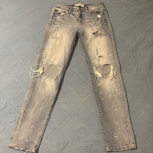 Kancan Destroyed Distressed Denim Jeans 3/25 - Picture 1 of 8
